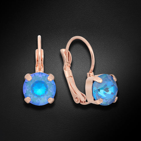 Серьги "Krāšņums II (Ocean DeLite)" с кристаллами Swarovski™